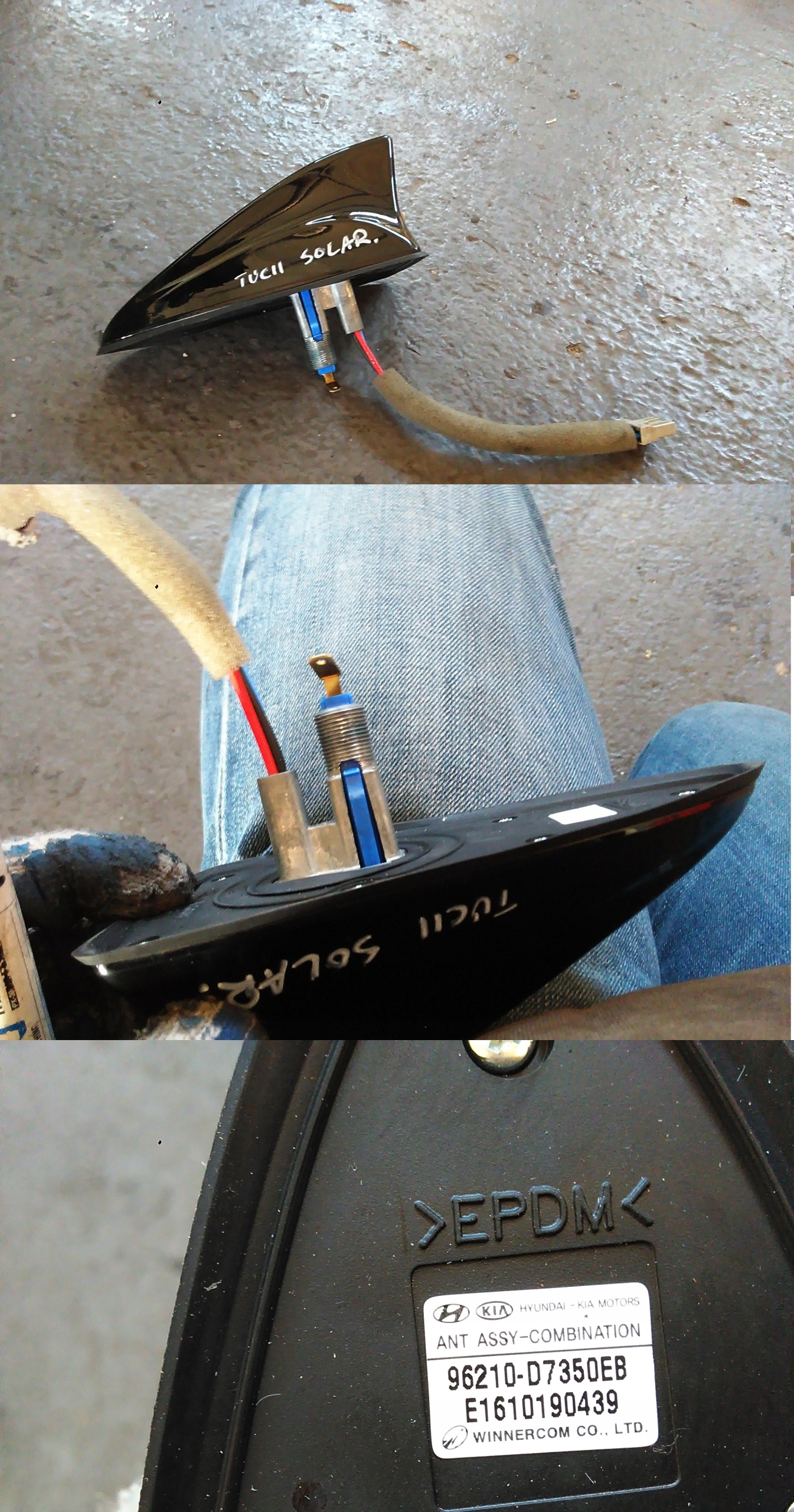 HYUNDAI TUCSON II 2015-АНТЕНА НА ДАХУ АКУЛА НАВІ