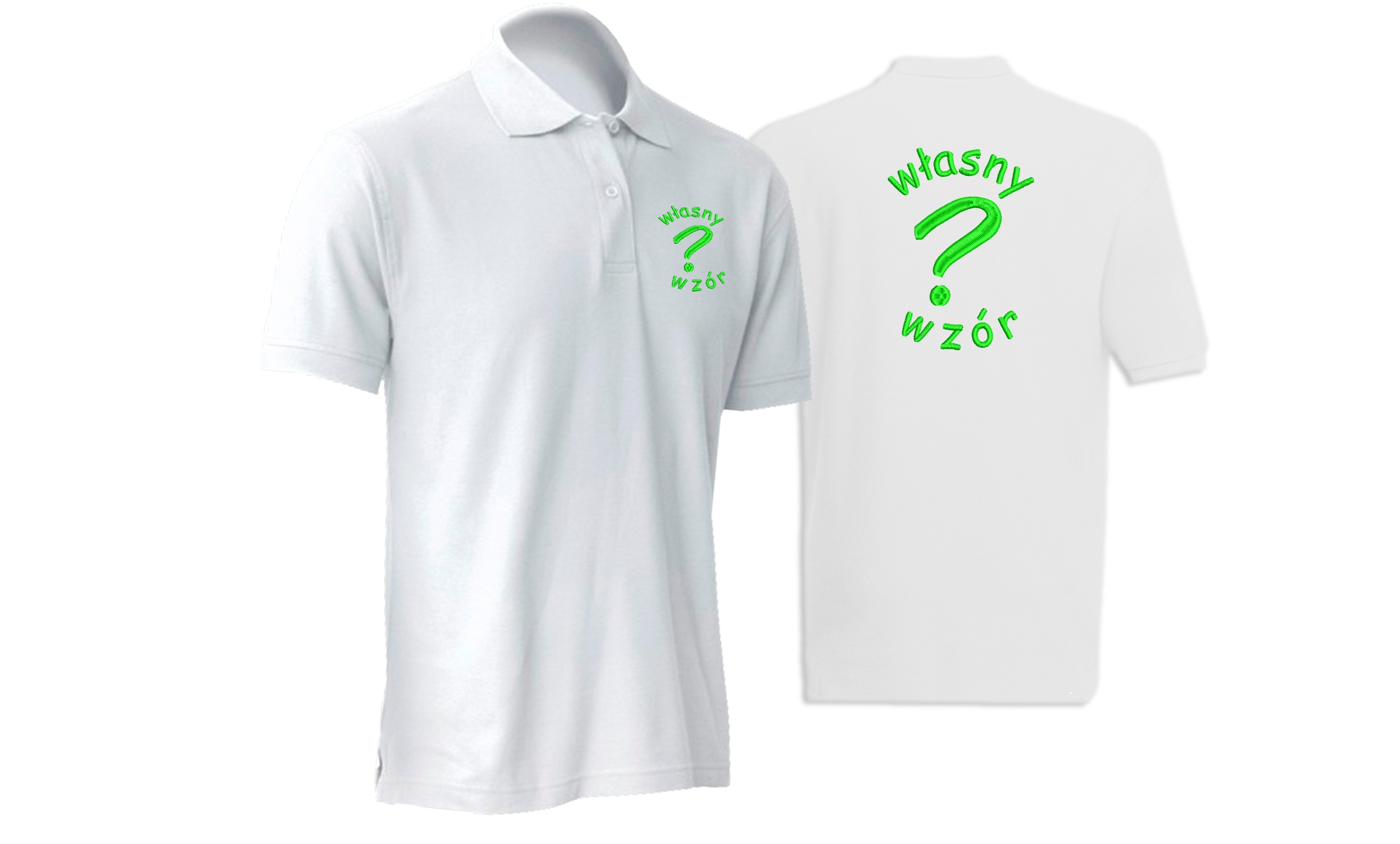 

Koszulka polo z własnym haftem, logo firmy nadruk