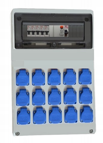 Elektrický stavebný rozvádzač D15WR erbetka