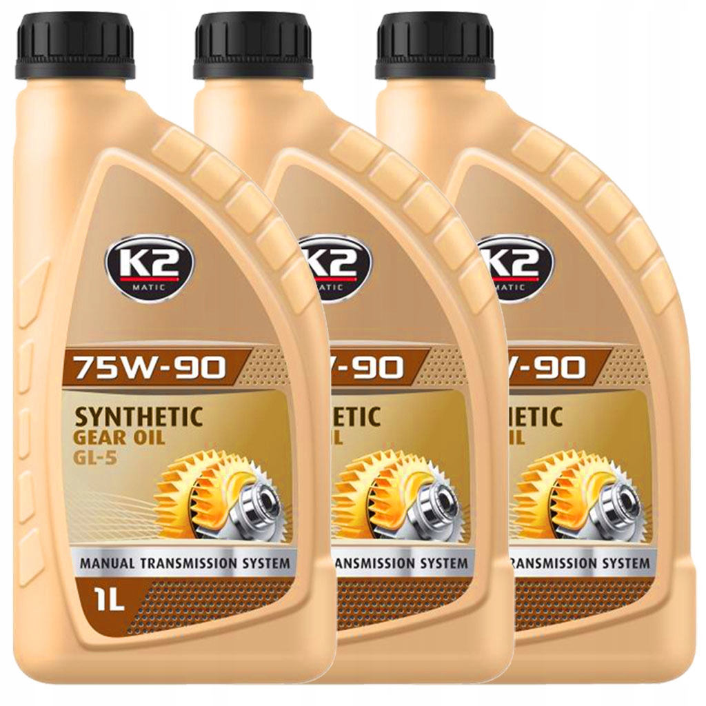 

K2 75W-90 GL5 Syntetyczny Olej Przekładniowy 3L