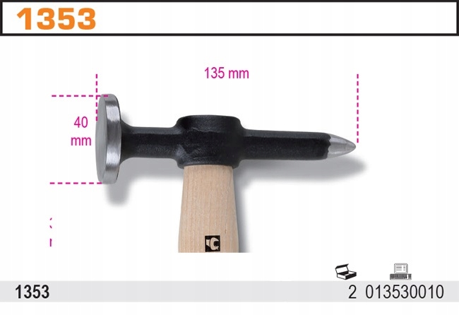 40ММ БЕТА 1353 ЖЕСТЯНОГО МОЛОТКА