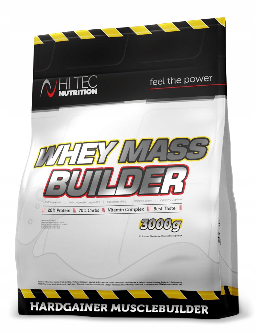 Hi Tec Whey Mass Builder 3000 g Gainer Pro Nabrání Hmoty XXL