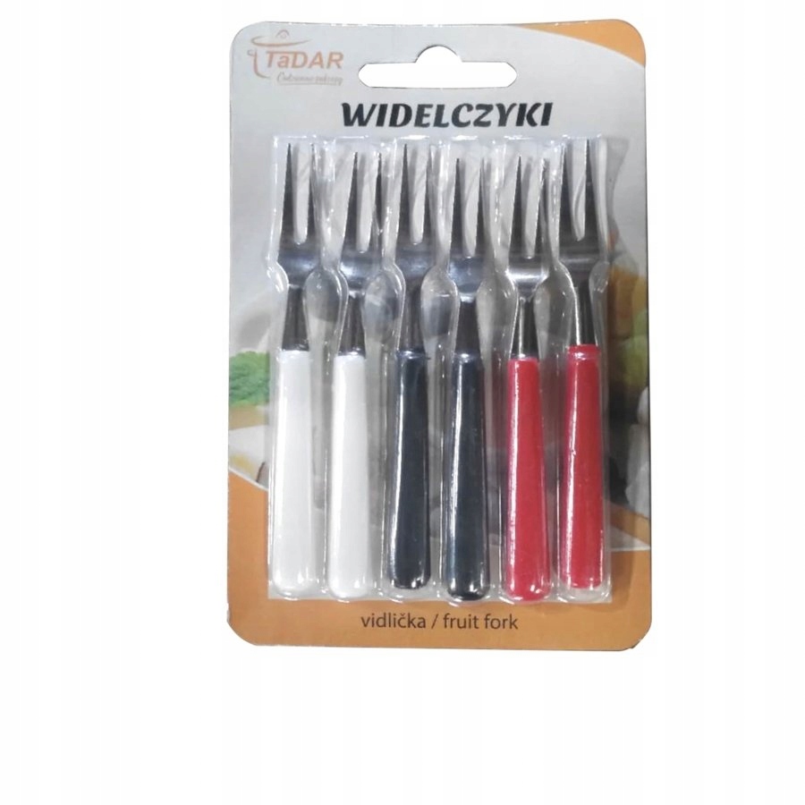 WIDELCZYKI DO PRZEKĄSEK METAL 10 CM 6 SZT
