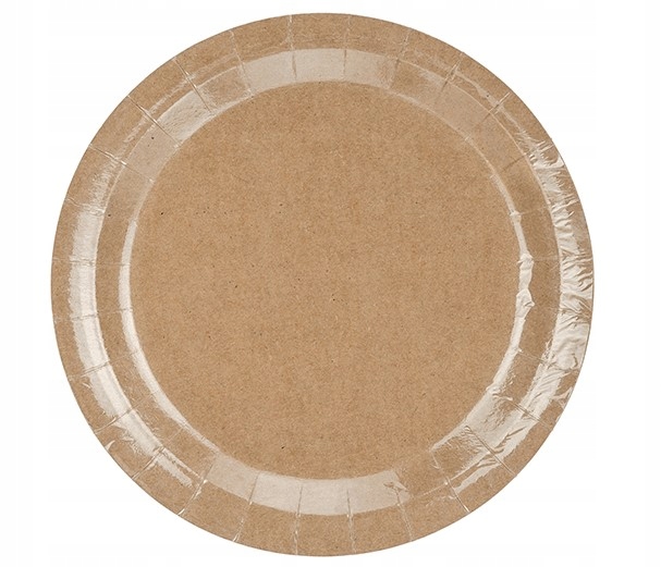 

Talerzyki papierowe okrągłe, kraft, 18 cm / 6sztuk
