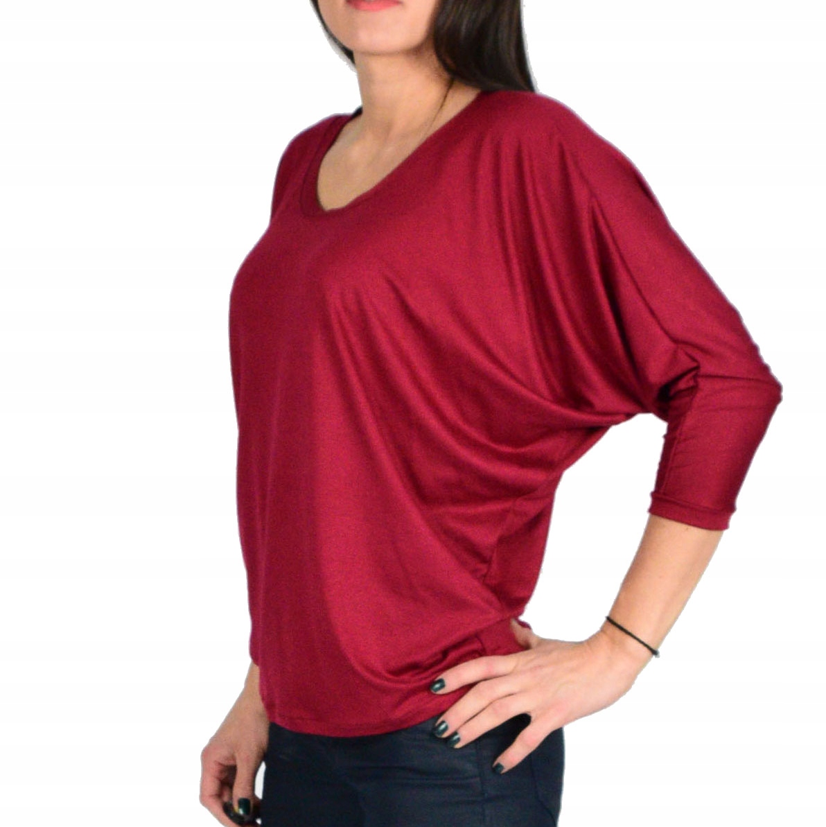 

XL/2XL _ Elza nietoperz wiskoza bordo Collibri 745