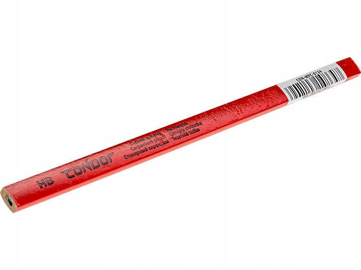 

Ołówek Stolarski Hb 24cm Czerwony Długi