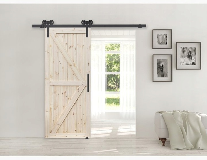 System przesuwny loki Koła Ażur barn door rustical