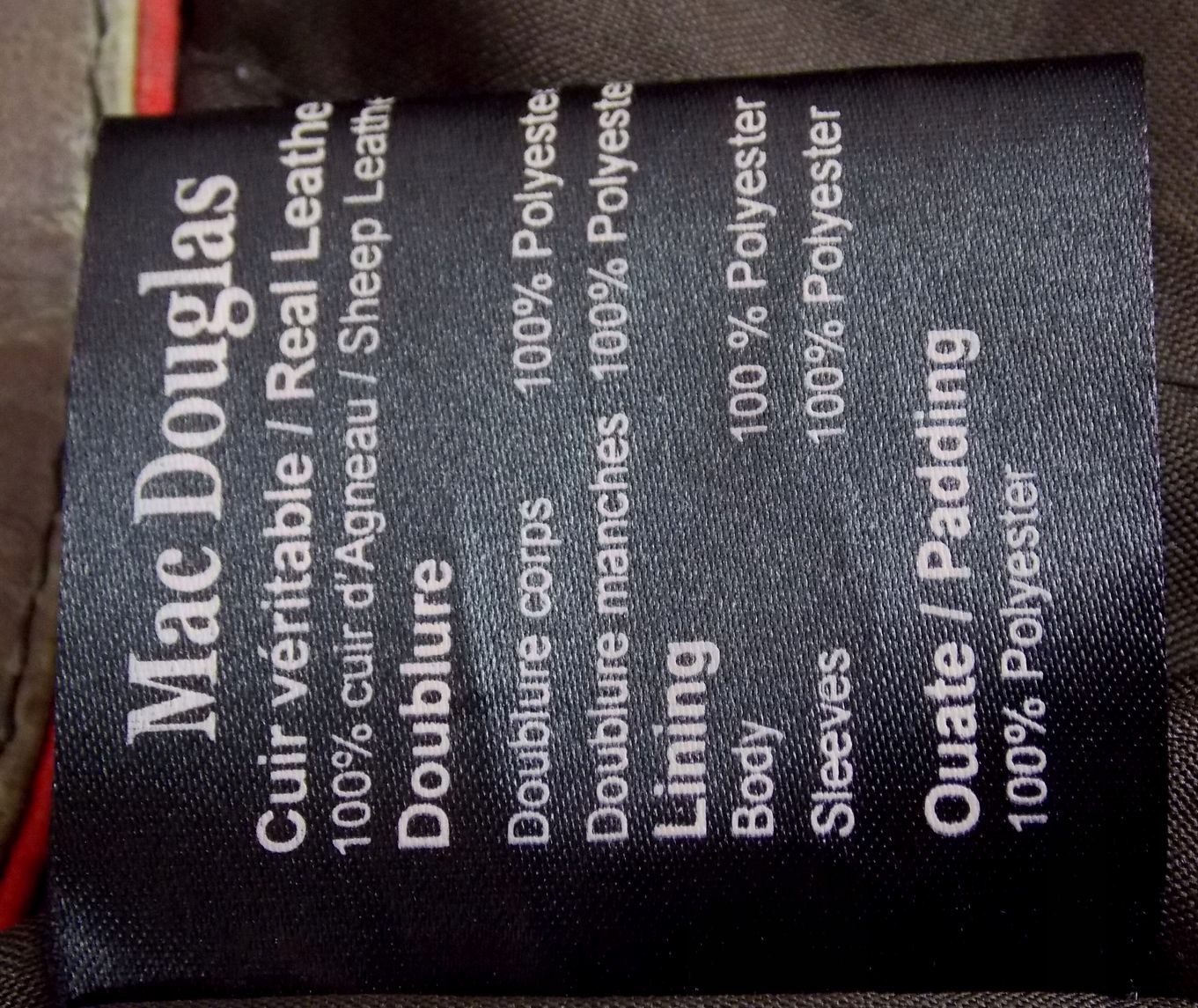 MAC DOUGLAS KURTKA PILOTKA BOMBER SKÓRZANA 48 Długość do bioder