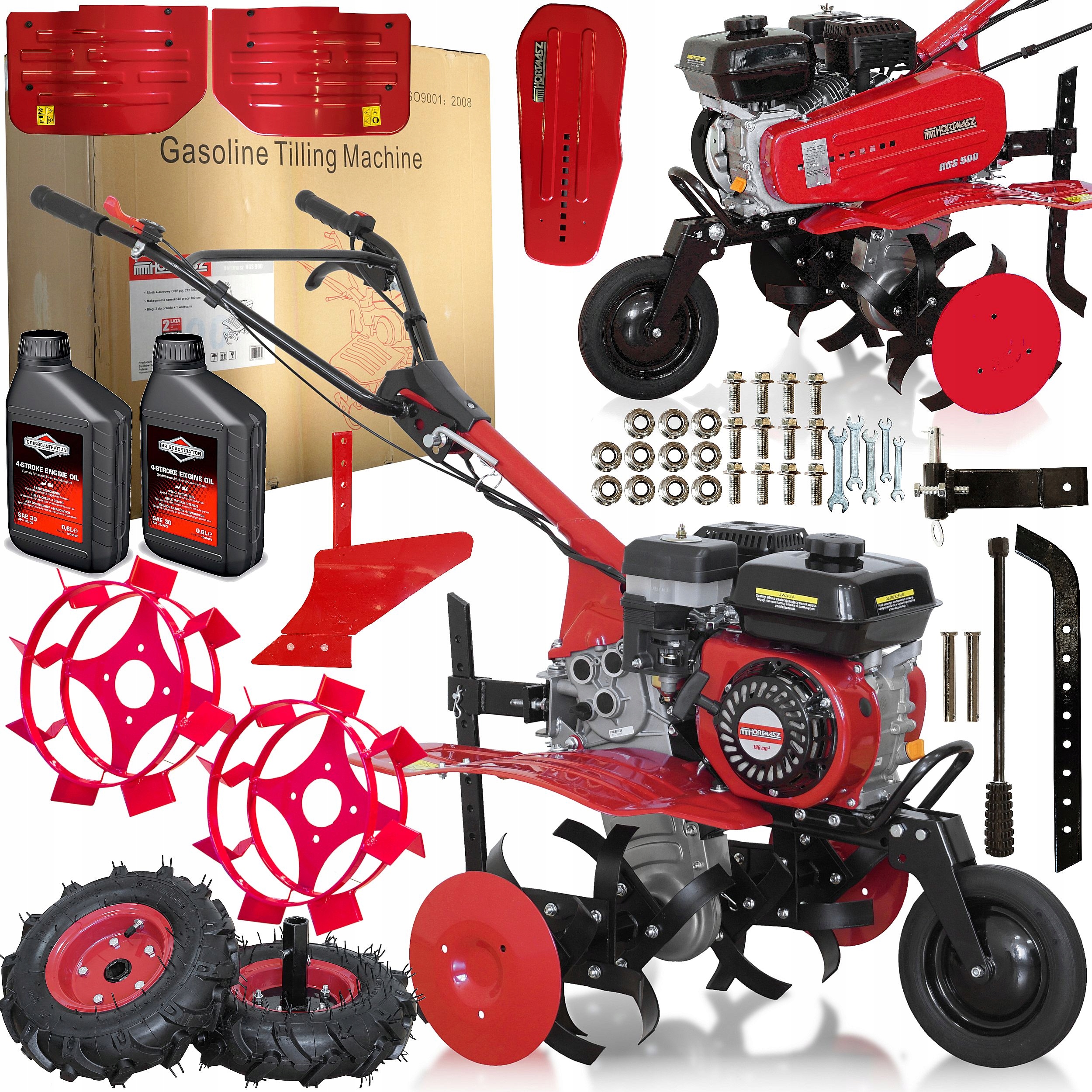 Hortmasz Hgs 500 Glebogryzarka +zestaw Pług Koła