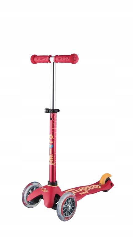 Hulajnoga Mini Micro Deluxe Trójkołowa Rubinowa