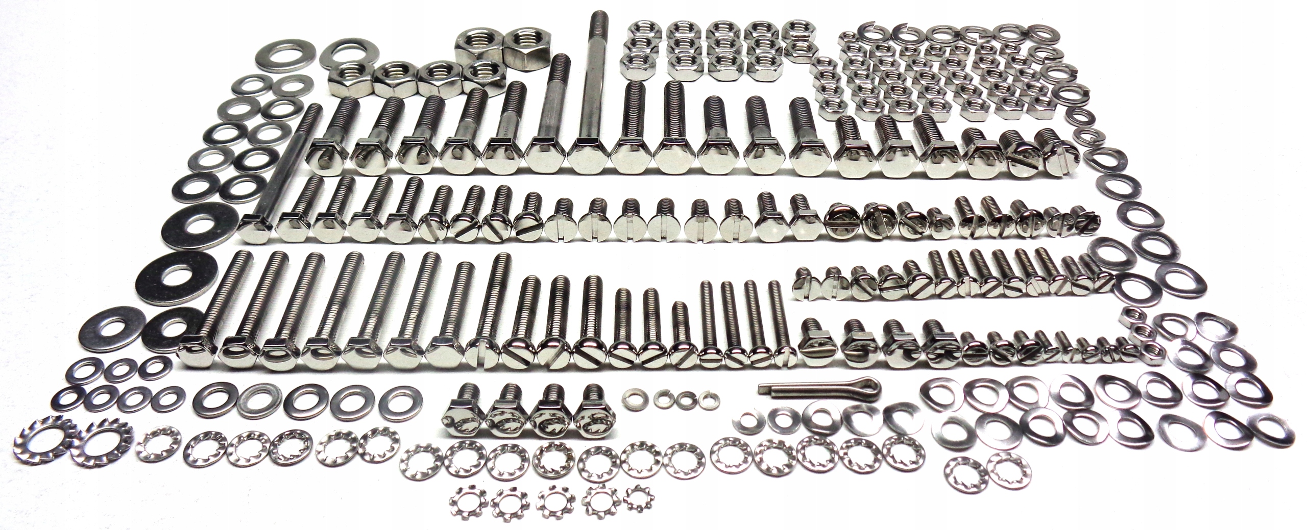Kompletné nerezové skrutky Simson KR51 Schwalbe leštené