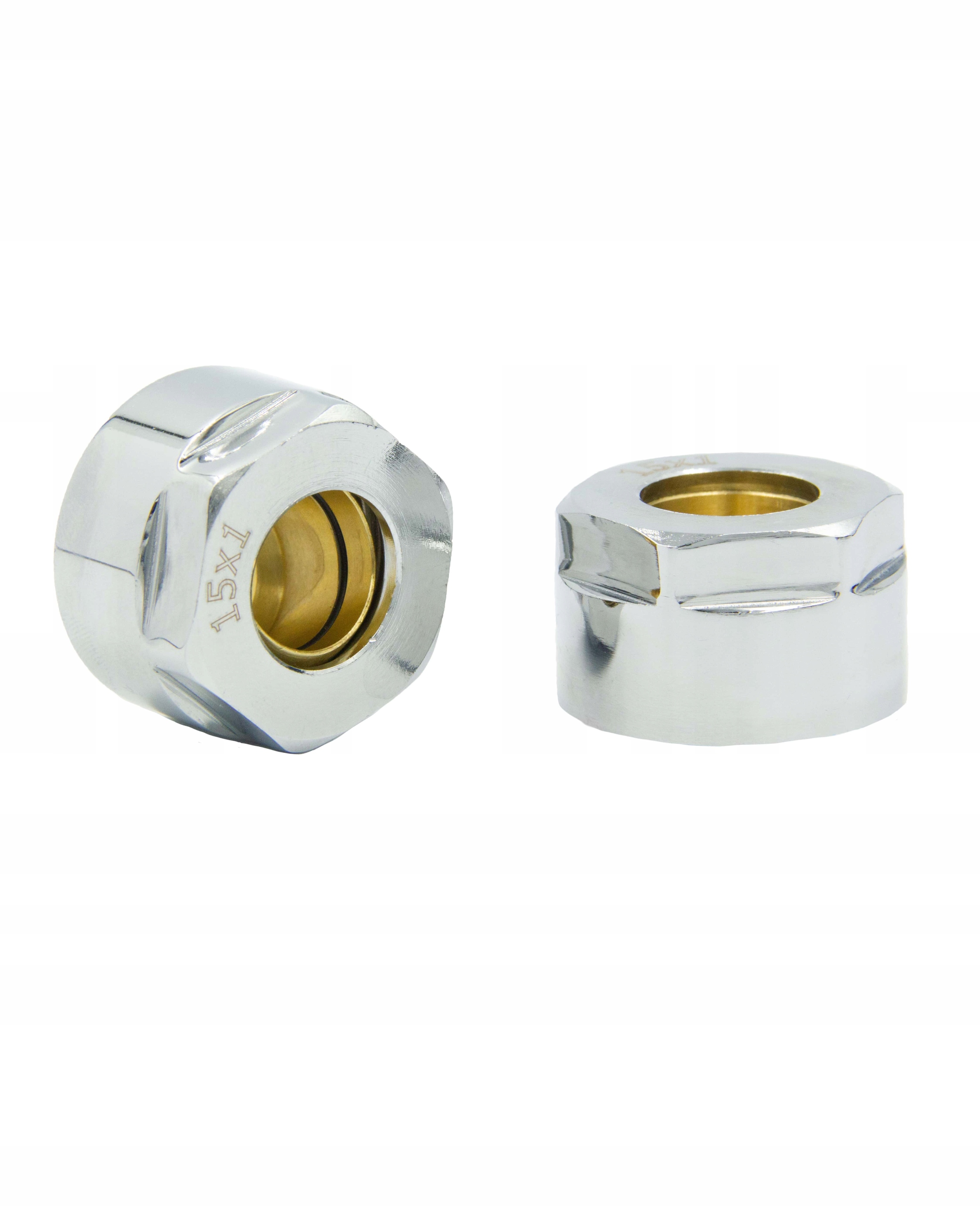 

Złączki zaciskowe Gw 3/4''MIEDZ15mm x 2szt Chrom