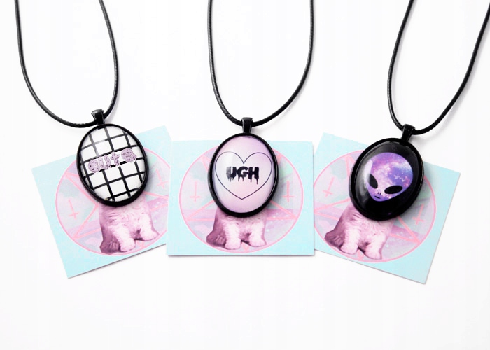 naszyjnik CREEPY CUTE wisiorek pastel goth grunge Marka Inna marka