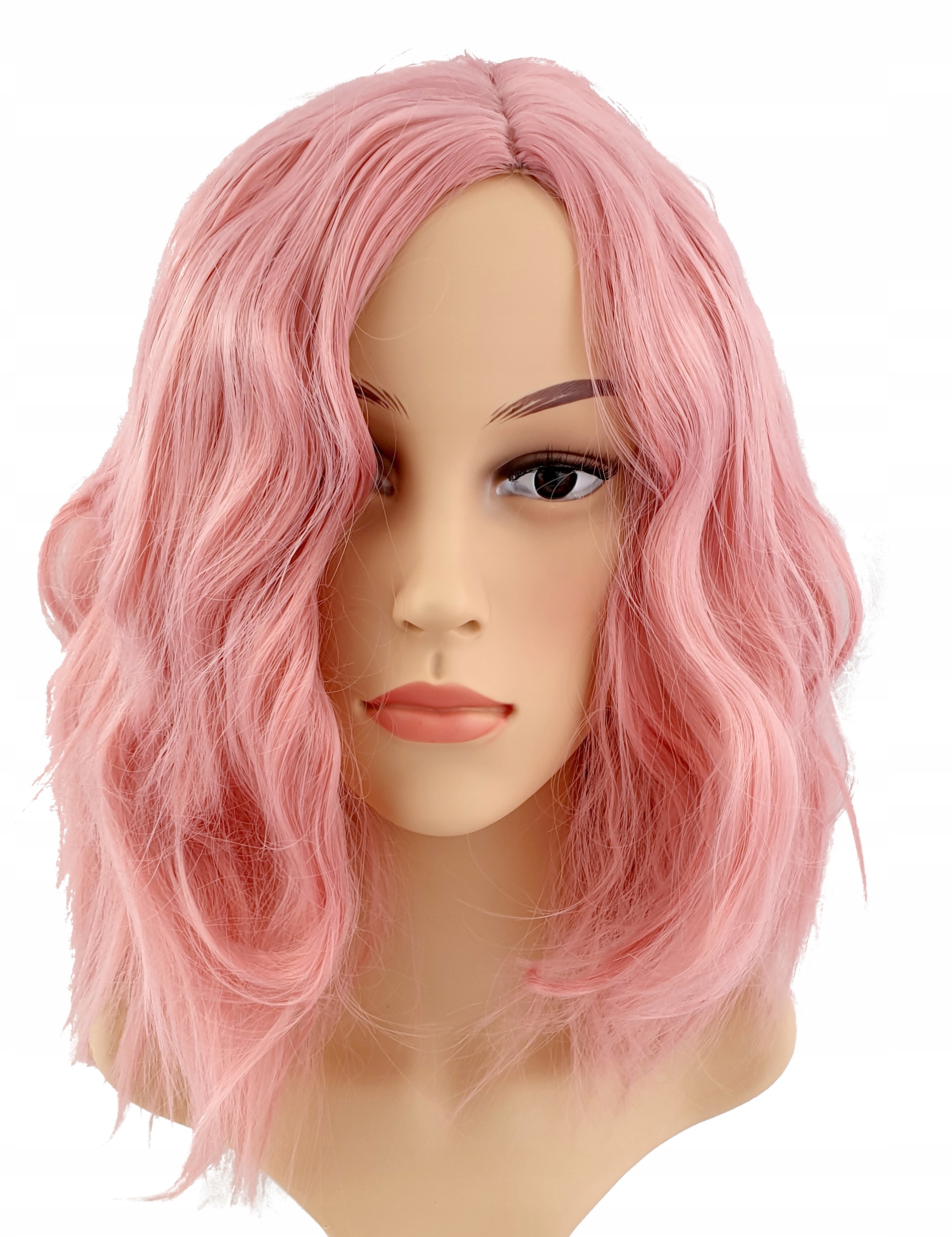 

Peruka Cosplay 40 CM Bob Glam Rock Różowy