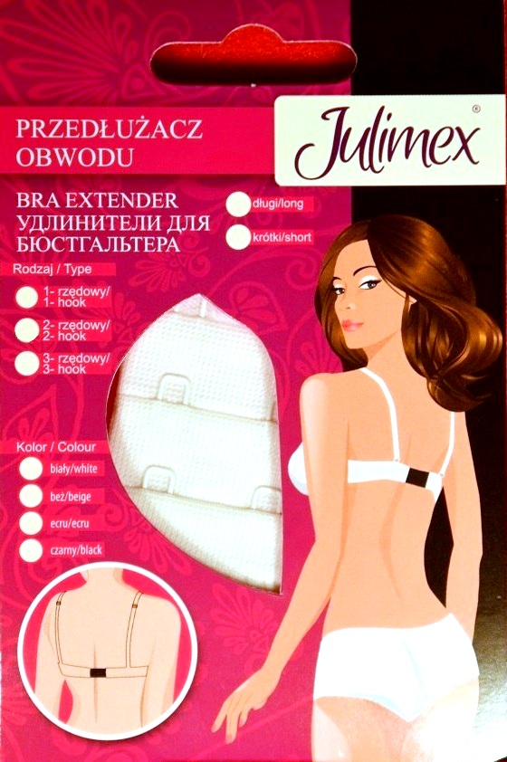 PRZEDŁUŻACZ do BIUSTONOSZA STANIKA 3 RZĘDOWY BIAŁY Płeć kobieta