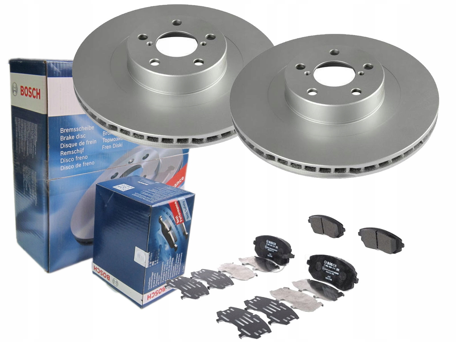 ДИСКИ + КОЛОДКИ BOSCH ПЕРЕДНИЕ SUBARU FORESTER SF SG