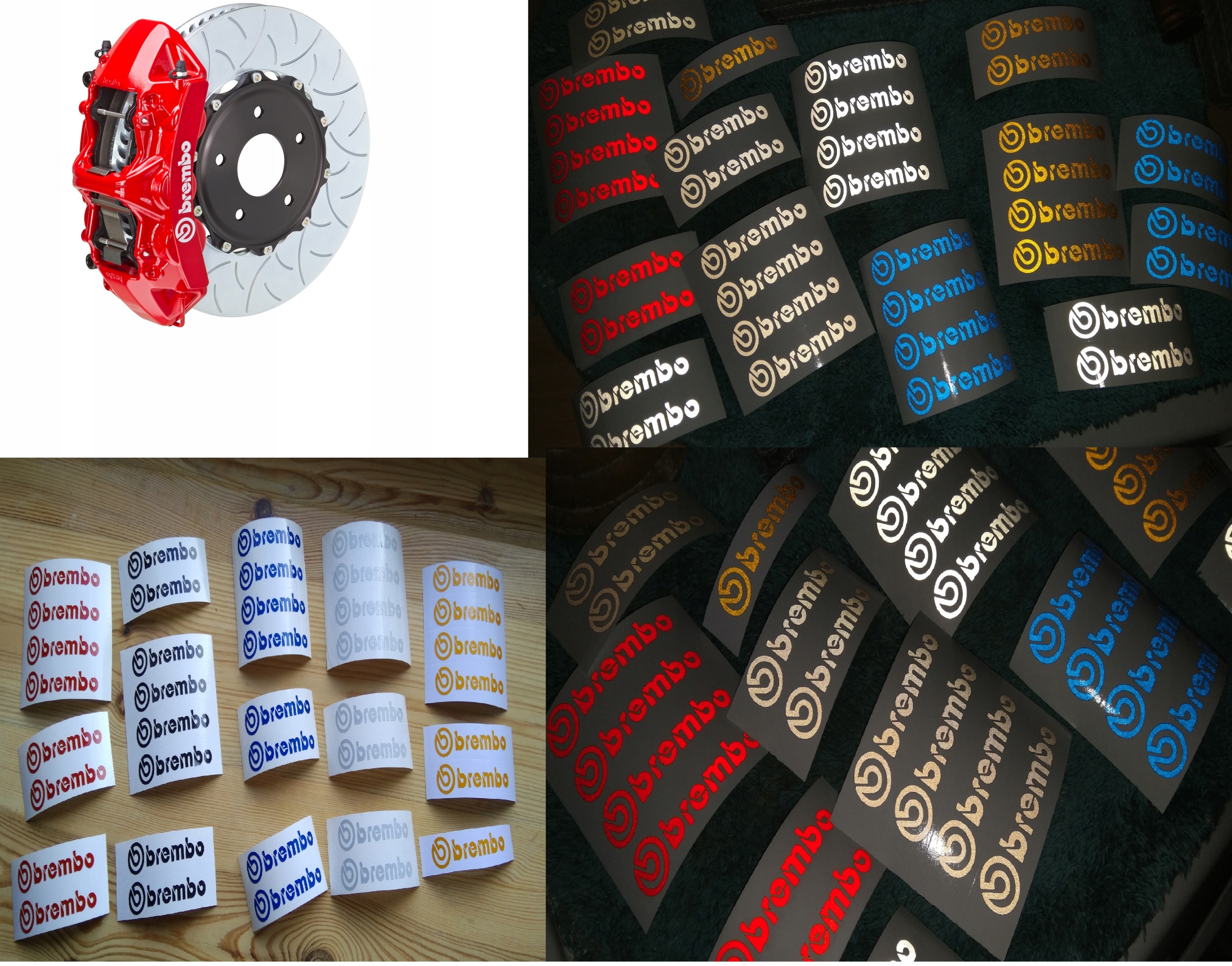 BREMBO naklejka na zacisk ODBLASKOWA TYŁ