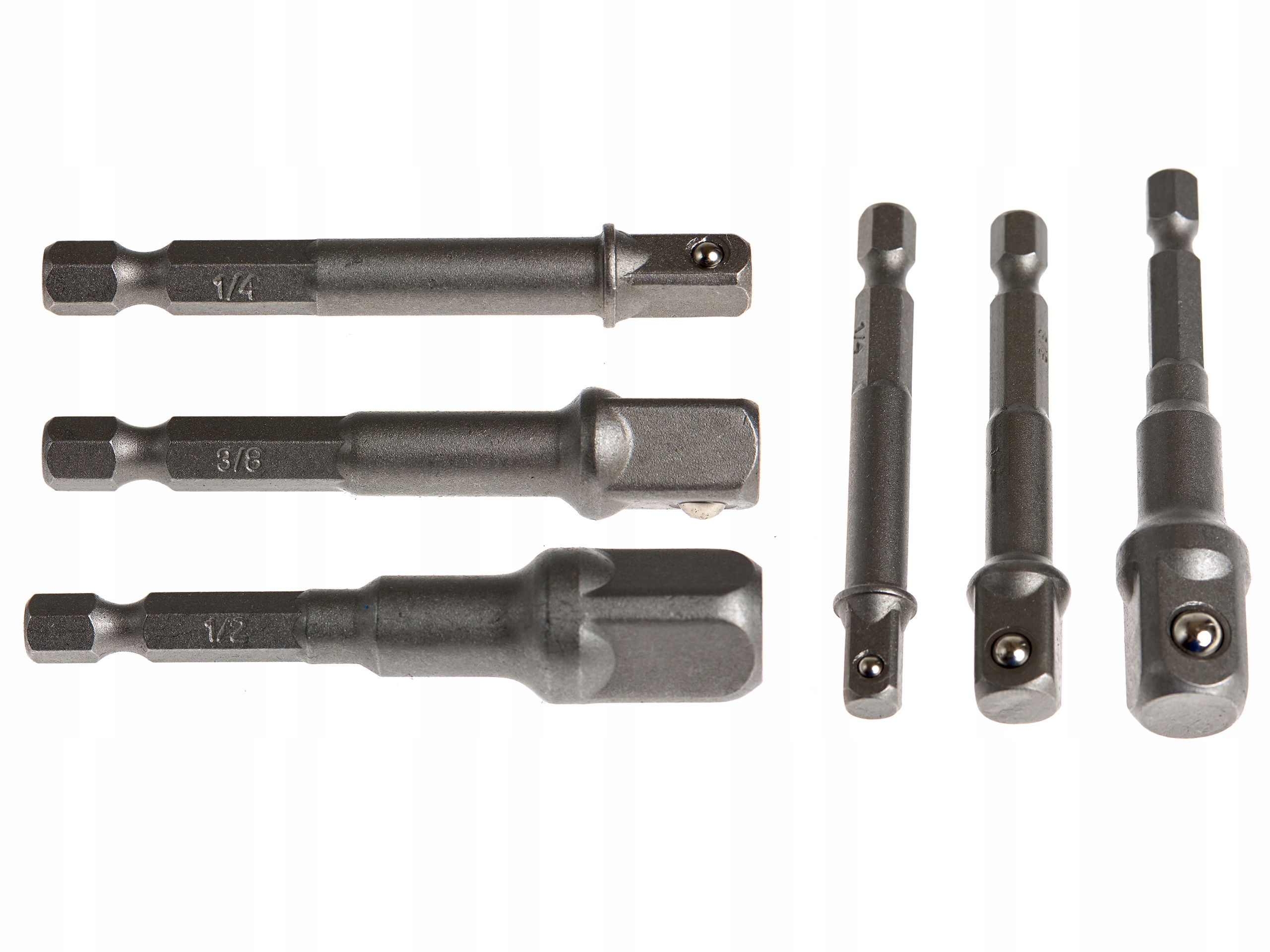 

Zestaw Adapterów Nasadek 1/4 3/8 1/2 Do Wkrętarki