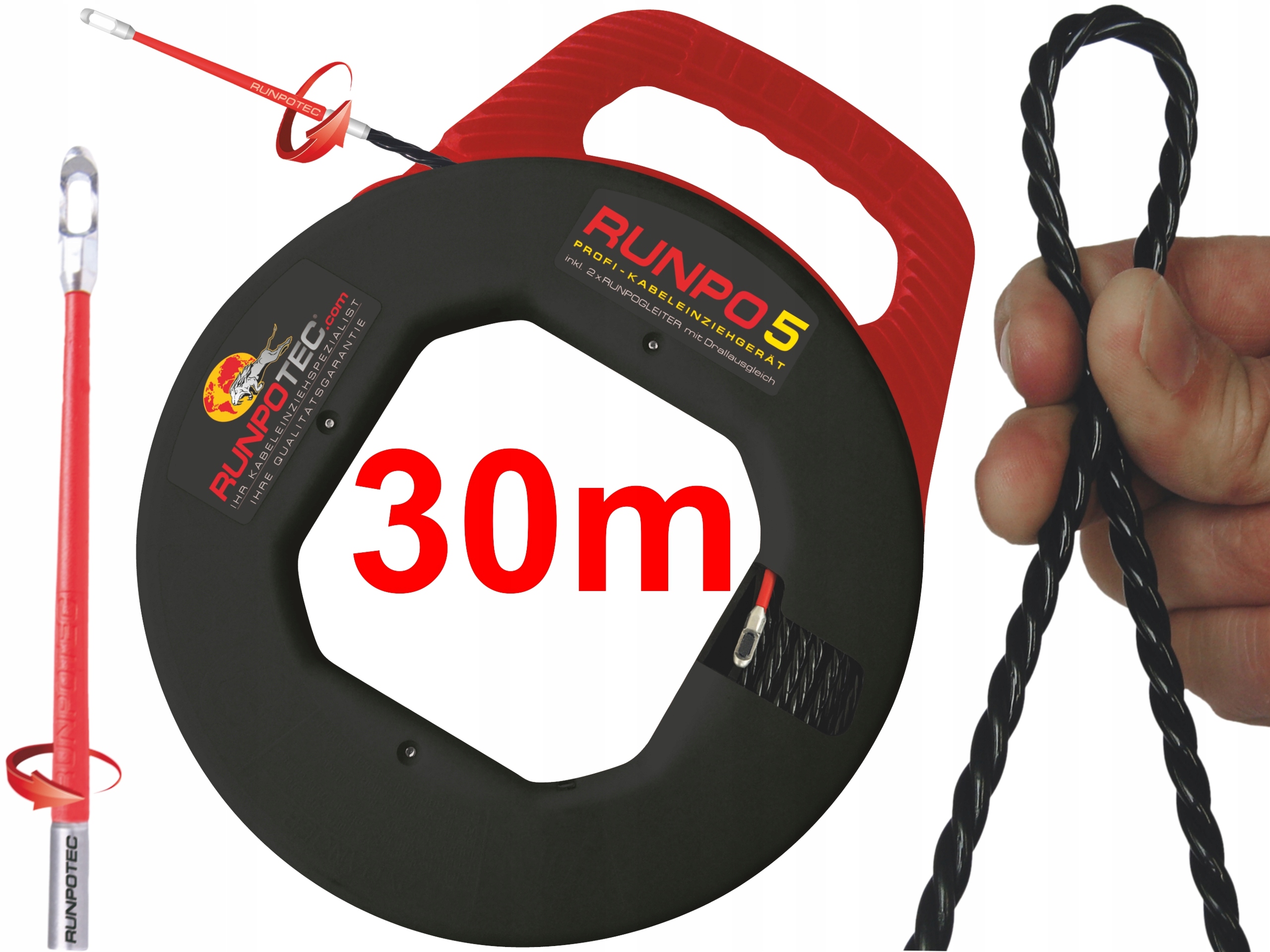 Pilot do przeciągania kabli spirala RUNPO 5 STALKA Marka Runpotec