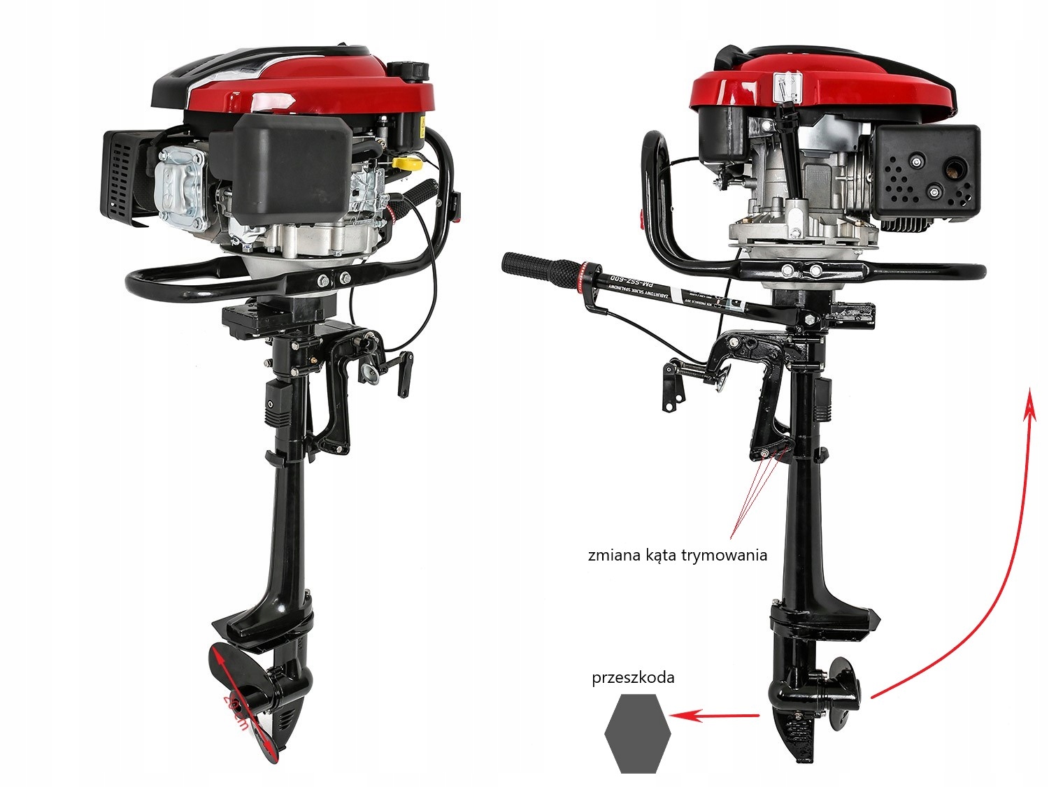 SILNIK ZABURTOWY SPALINOWY 4 SUW 5KM ŁÓDKA PONTON Rozruch ręczny