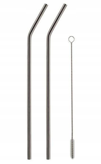 

2 Wielorazowe Słomki Ekologiczne Stalowe Czyścik