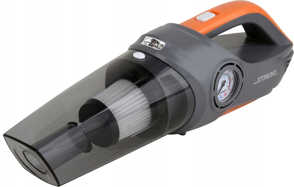 ODKURZACZ SAMOCHODOWY 12V Z KOMPRESOREM FILTR HEPA