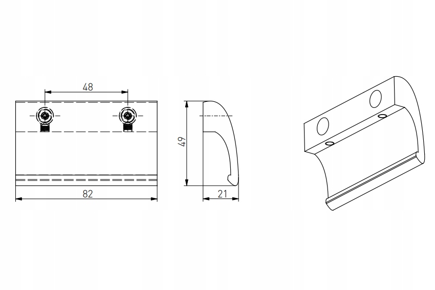 ZATRZASK BALKONOWY POCHWYT DRZWI UCHWYT PALACZA Marka Najder