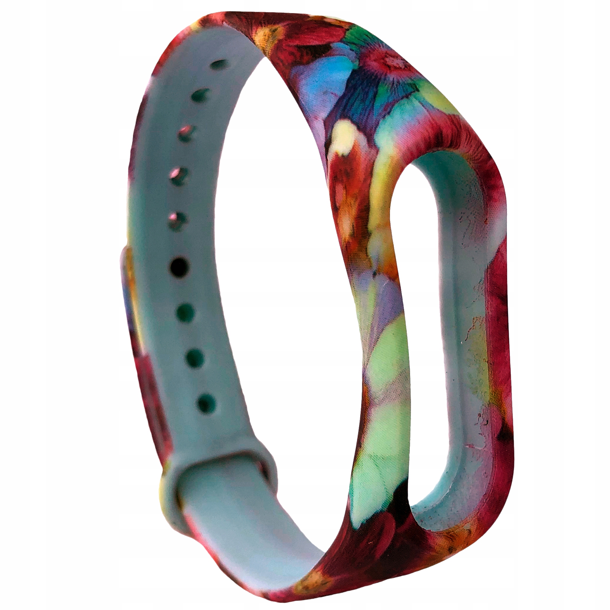 XIAOMI MI BAND2 opaska zamienna BŁĘKITNA KWIECISTA