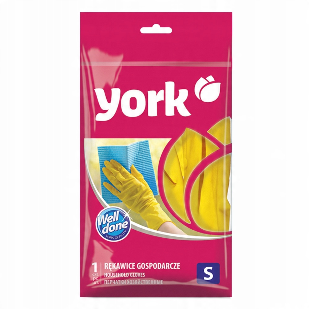

York Rękawice gospodarcze gumowe mały rozmiar S
