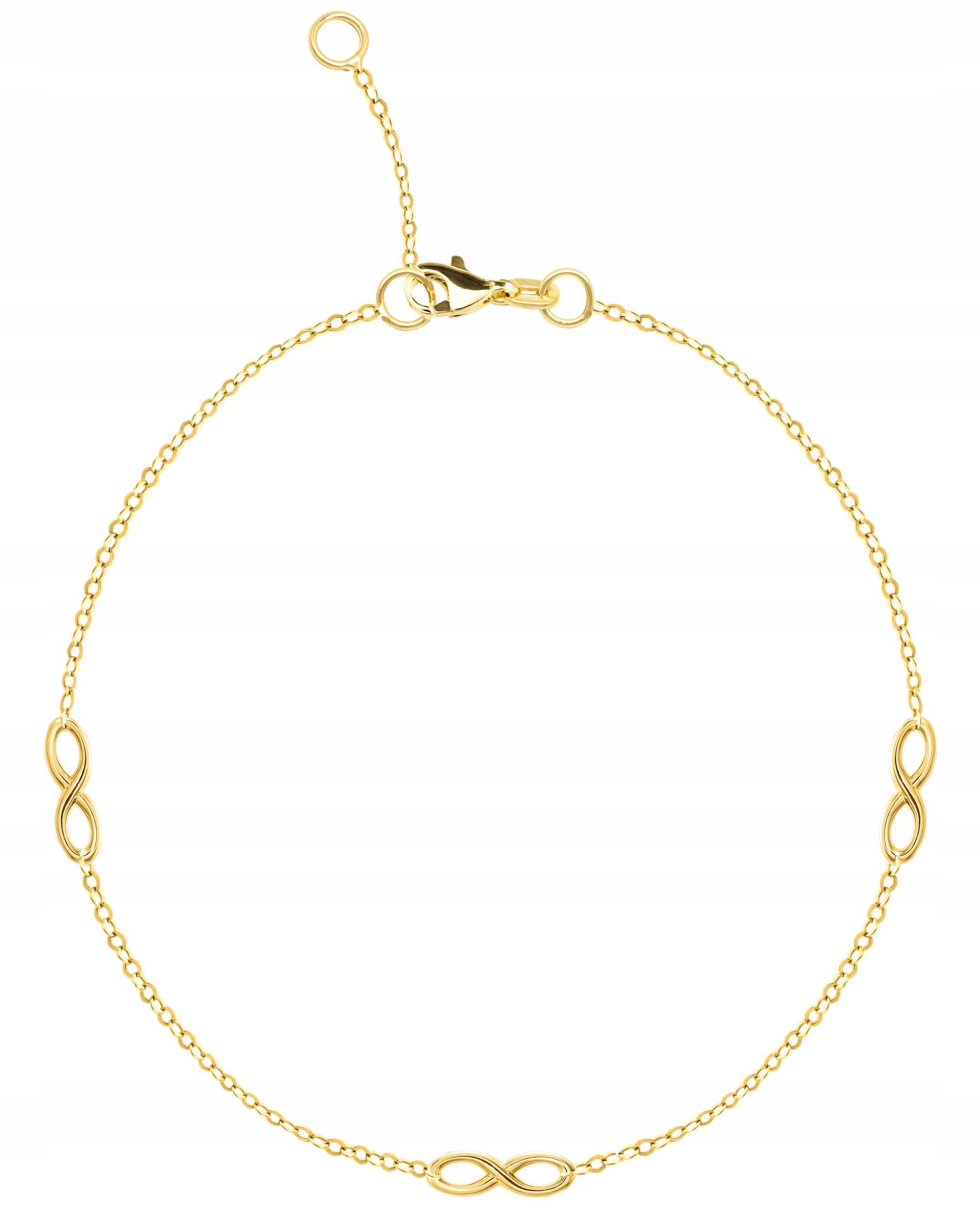 

Złota Bransoletka Infinity Nieskończoność 333