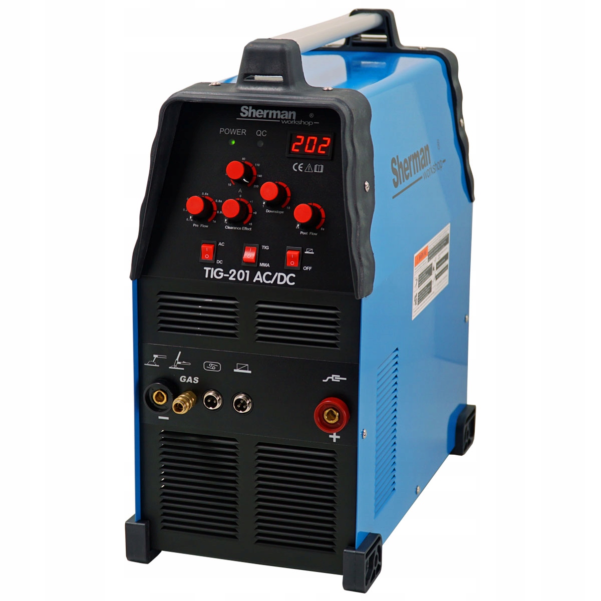 Spawarka TIG AC/DC MMA Sherman TIG 201 zestaw EAN (GTIN) 5904624009140