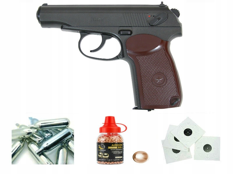 Wiatrówka Makarov PM49 -4,5mm Zestaw