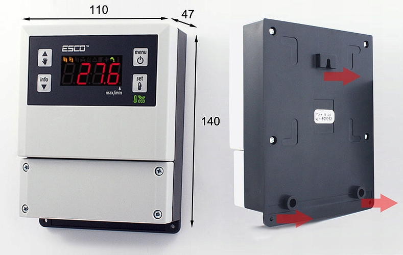 Sterownik regulator termostat pompy C.O. obiegowej pieca + Wtyczka Czujnik Rodzaj termostat