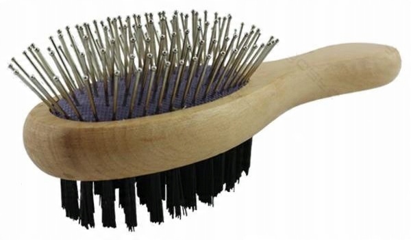 

Szczotka dwustronna 11cm drewniana dla kotów kota
