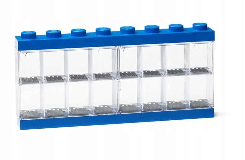 Lego Display 4066 Vitrína Pro 16 Minifigurek Modrá Modrá