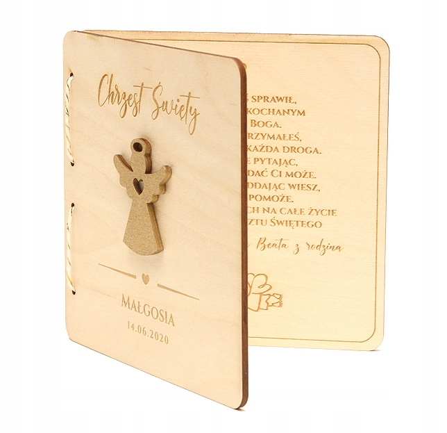 Personalizowany prezent Pamiątka Chrztu Świętego