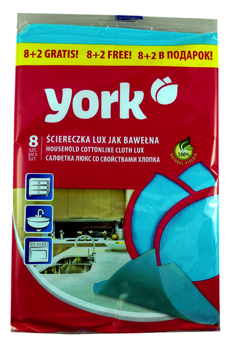 

Ściereczki York Lux uniwersalne niebies.8+2 gratis
