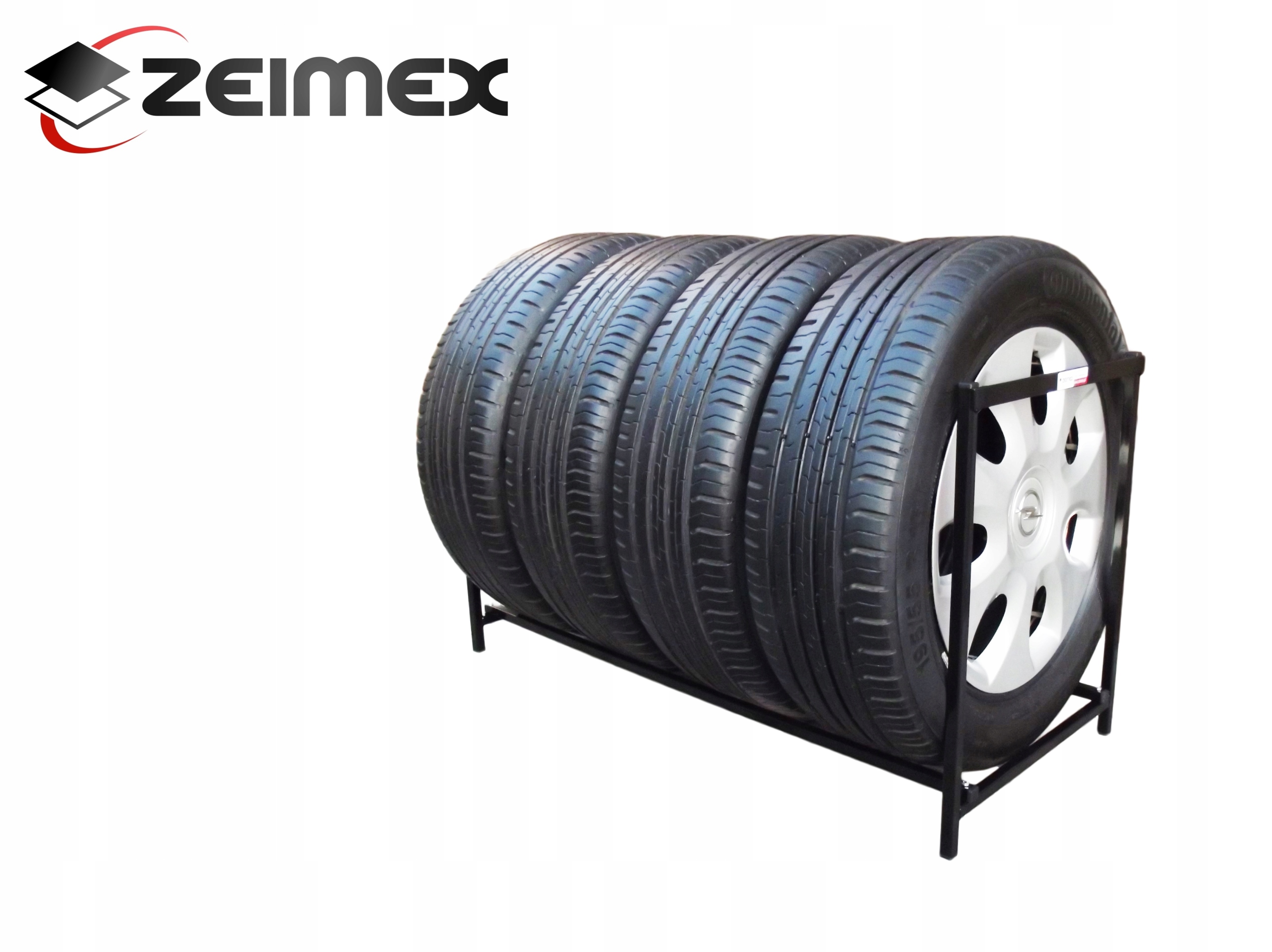 POLSKI METALOWY STOJAK REGAŁ PÓŁKA NA 4 OPONY KOŁA OPON KÓŁ FELGI Kod producenta ST 4k