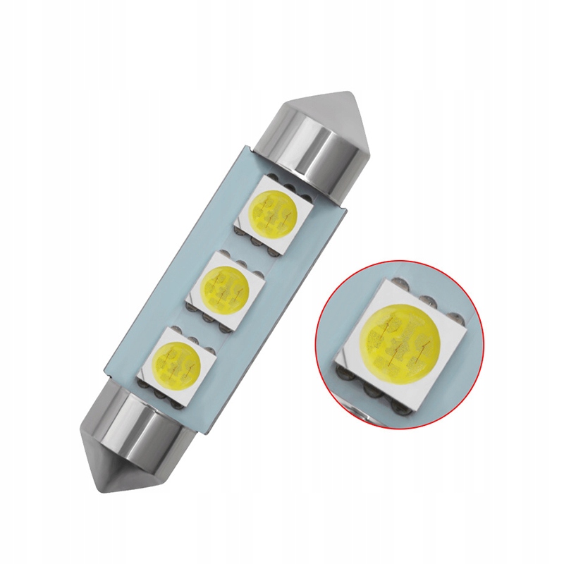 ŻARÓWKA RURKA LED 3 SMD 5050 C3W C5W C10W 36mm Typ Inny