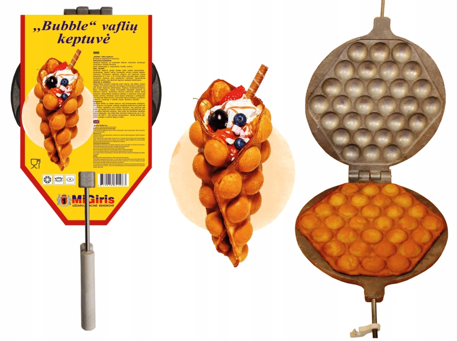 

Patelnia Forma Pieczenia Bubble Waffle Gofrownica
