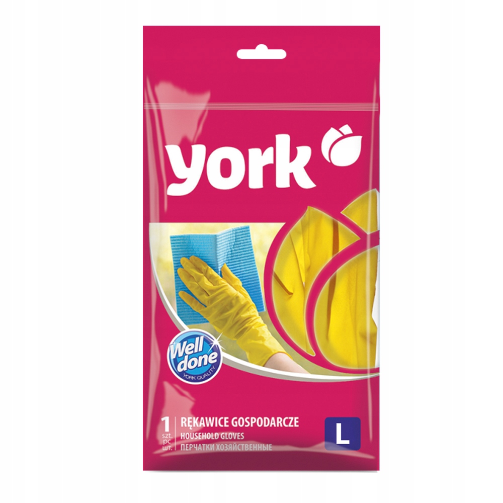 

York Rękawice gospodarcze gumowe wytrzymałe L