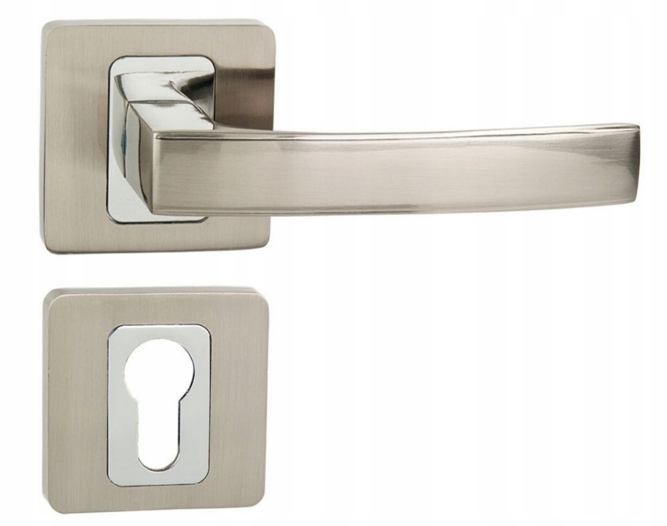 Klika Prius nikl mat/chrom rozety pod vložku