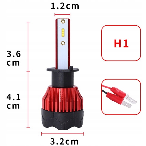 ŻARÓWKI LED H1 GT COB +300% SUPER MOCNA ŻARÓWKA Rodzaj LED