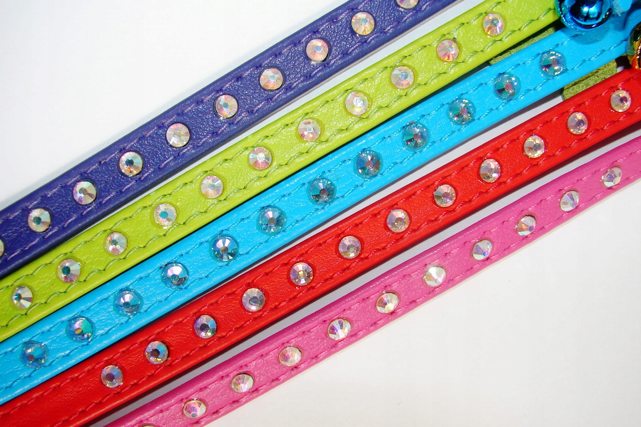 

CoLLaR Glamour obroża skóra 12 cyrkonii dla kota