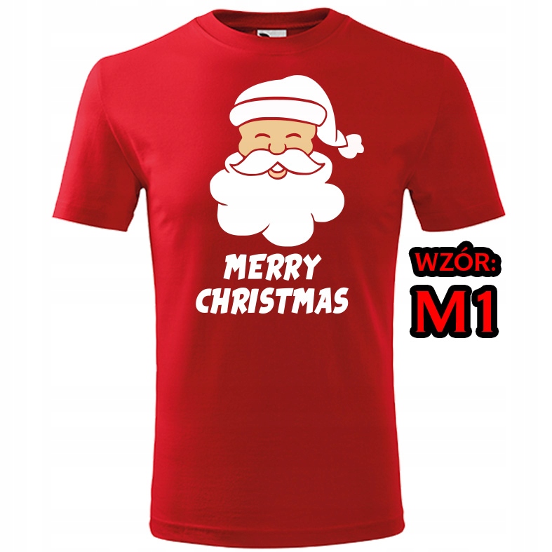 Koszulka Świąteczna Mikołaj prezent Renifer 134 Wiek dziecka 8 lat +