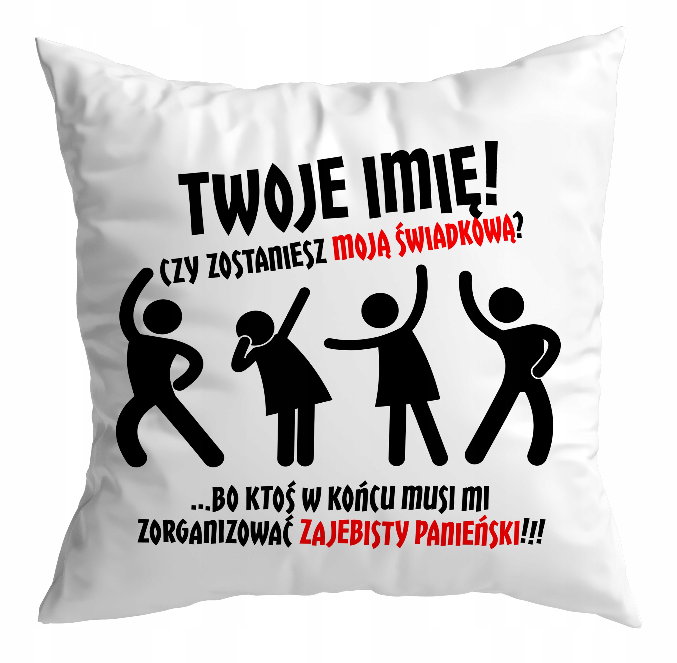 PODUSZKA ZAPROSZENIE ŚWIADKÓW ŚWIADKOWEJ DRUŻBÓW