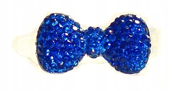 

Spineczki Kokardki Diamenciki Na Spinkach Chabrowe