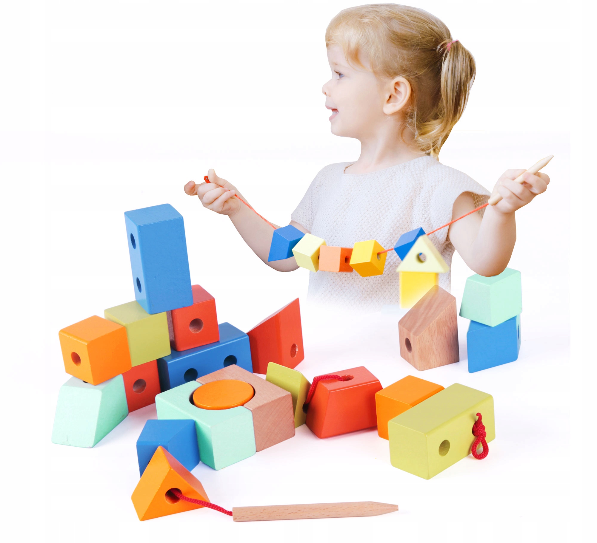 NAWLEKANKA KLOCKI MONTESSORI FIGURY CLASSIC WORLD Wiek dziecka 18 m +