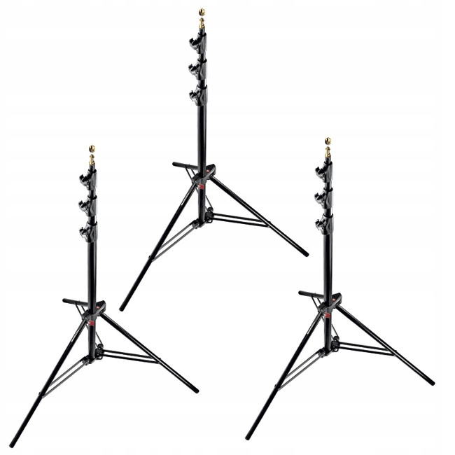 Sada tří osvětlovacích stativů Manfrotto 1004BAC