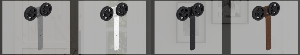 System przesuwny loki Koła Ażur barn door rustical Długość prowadnicy 1.95 m